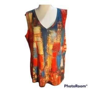 🎀 Exclusive Sleeveless Blouse, Tank Top, Shirt Sz XL